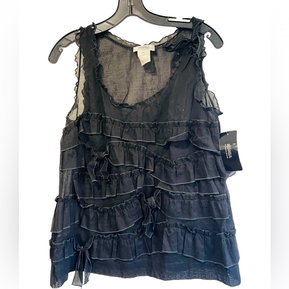 SONIA RYKIEL***Black Bow Top***F 40***$389 - Picture 3 of 5